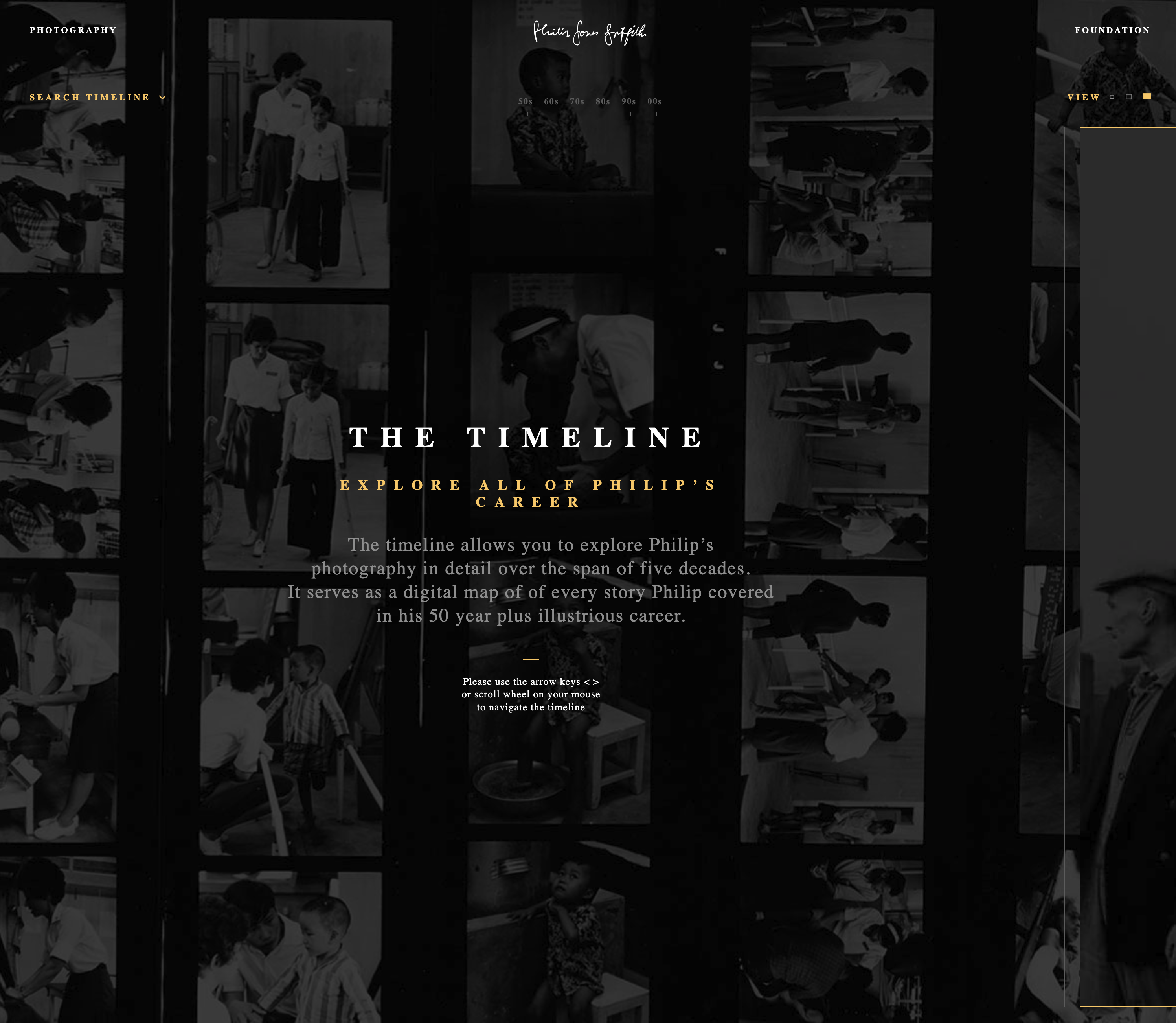 Philips Jones Griffiths Timeline